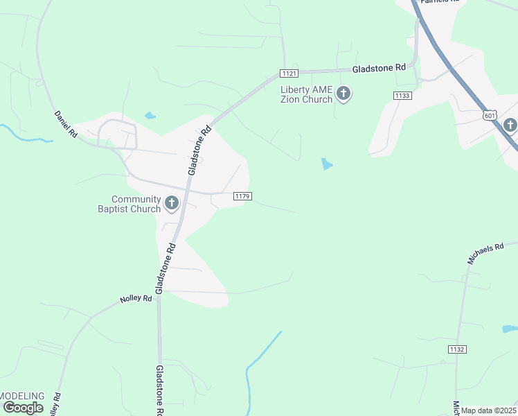 map of restaurants, bars, coffee shops, grocery stores, and more near 1150 Daniel Road in Mocksville