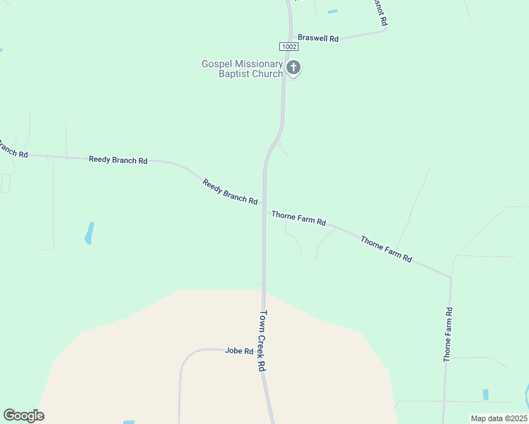 map of restaurants, bars, coffee shops, grocery stores, and more near Thorne Farm Road in Rocky Mount