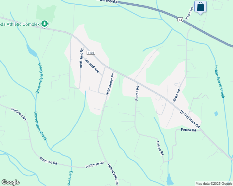 map of restaurants, bars, coffee shops, grocery stores, and more near 254 Honey Bee Drive in Lexington