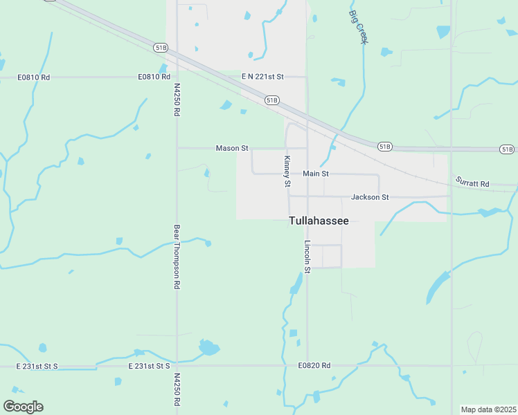 map of restaurants, bars, coffee shops, grocery stores, and more near 525 Thomas in Tullahassee