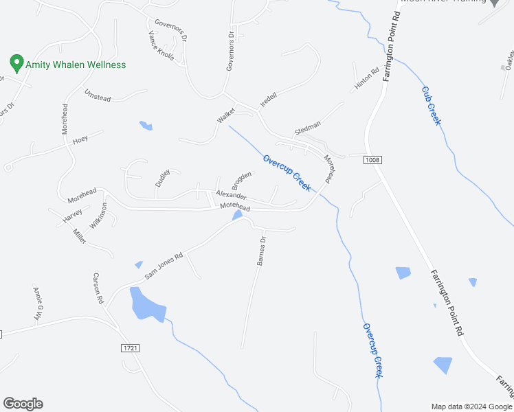map of restaurants, bars, coffee shops, grocery stores, and more near 81103 Alexander in Chapel Hill