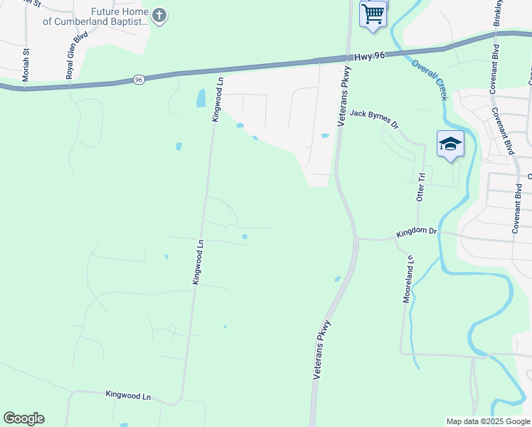 map of restaurants, bars, coffee shops, grocery stores, and more near 525 527/52 Kingwood Lane in Rockvale