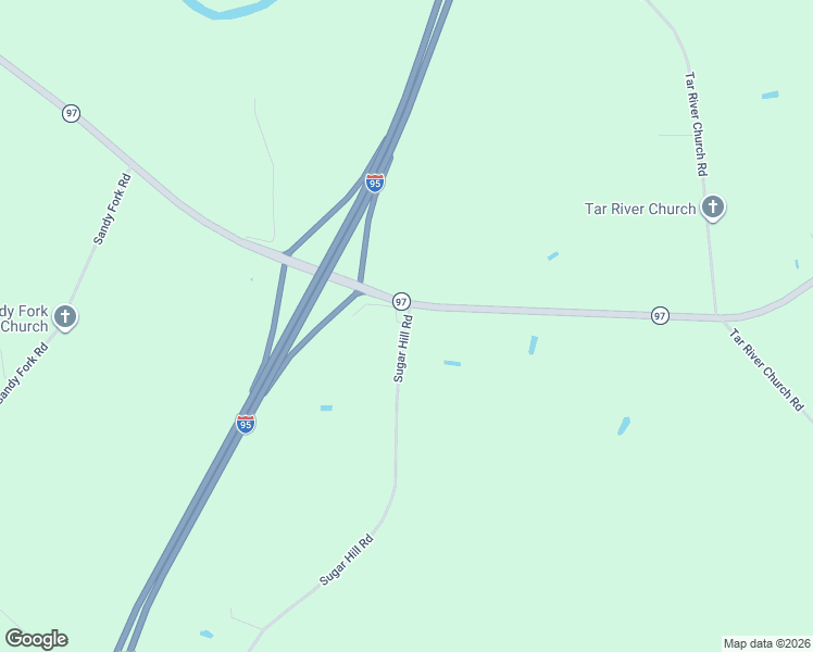 map of restaurants, bars, coffee shops, grocery stores, and more near 9265 Sugar Hill Road in Wilson