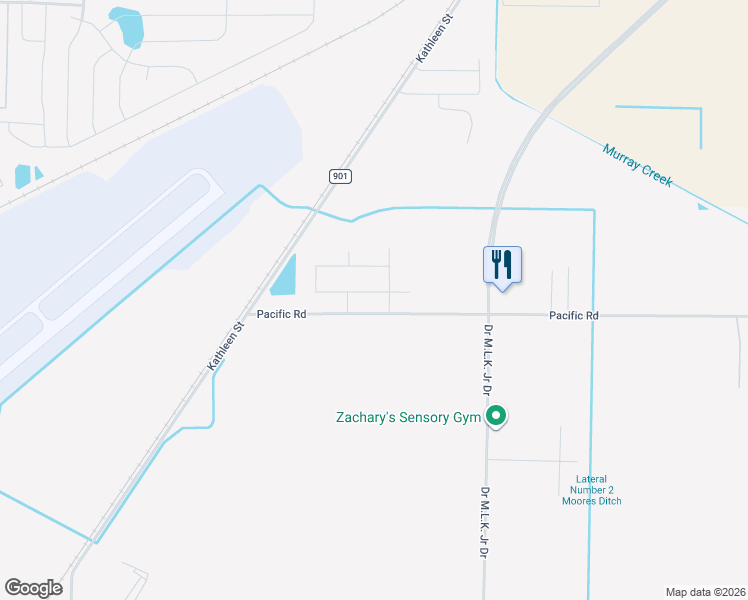 map of restaurants, bars, coffee shops, grocery stores, and more near 5601 Pacific Road in Jonesboro