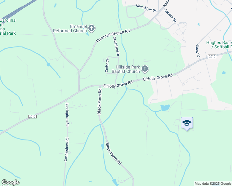 map of restaurants, bars, coffee shops, grocery stores, and more near 126 Bailey Lane in Thomasville