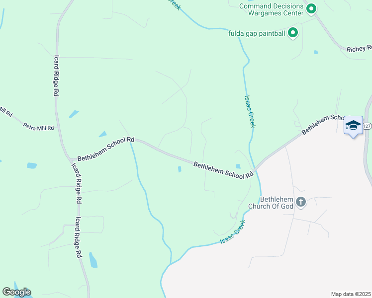 map of restaurants, bars, coffee shops, grocery stores, and more near 66 Hawks Ridge in Hickory