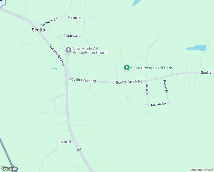 map of restaurants, bars, coffee shops, grocery stores, and more near 1415 Scotts Creek Road in Statesville