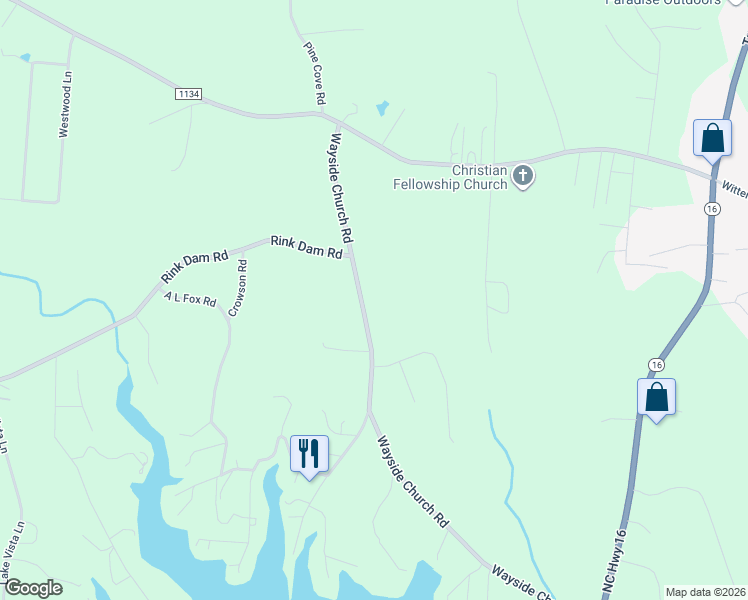 map of restaurants, bars, coffee shops, grocery stores, and more near 415 Wayside Church Road in Township of Taylorsville
