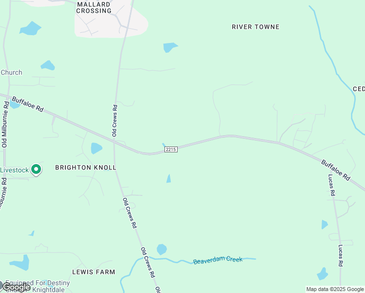 map of restaurants, bars, coffee shops, grocery stores, and more near 8209 Buffaloe Rd in Knightdale