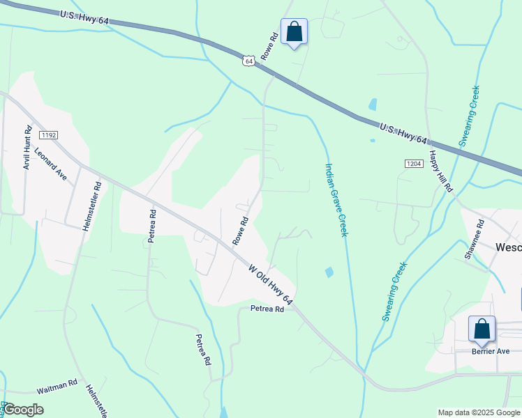 map of restaurants, bars, coffee shops, grocery stores, and more near 298 Rowe Road in Lexington