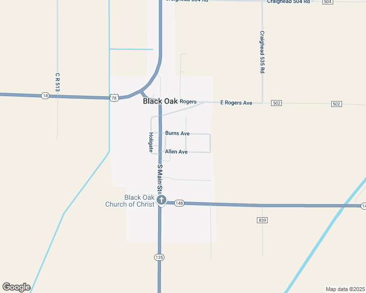 map of restaurants, bars, coffee shops, grocery stores, and more near 100 Gregg in Black Oak