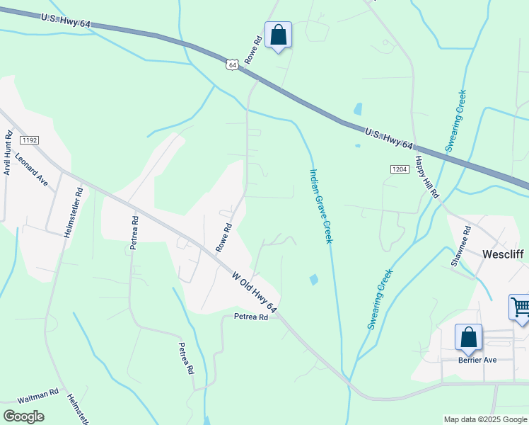 map of restaurants, bars, coffee shops, grocery stores, and more near South R Fritts Drive in Lexington