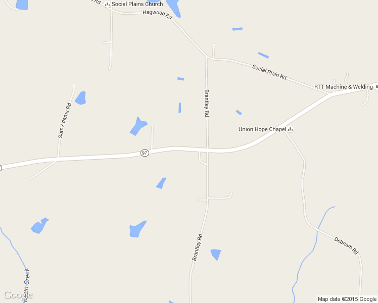 map of restaurants, bars, coffee shops, grocery stores, and more near 13675 Highway 97 in Zebulon