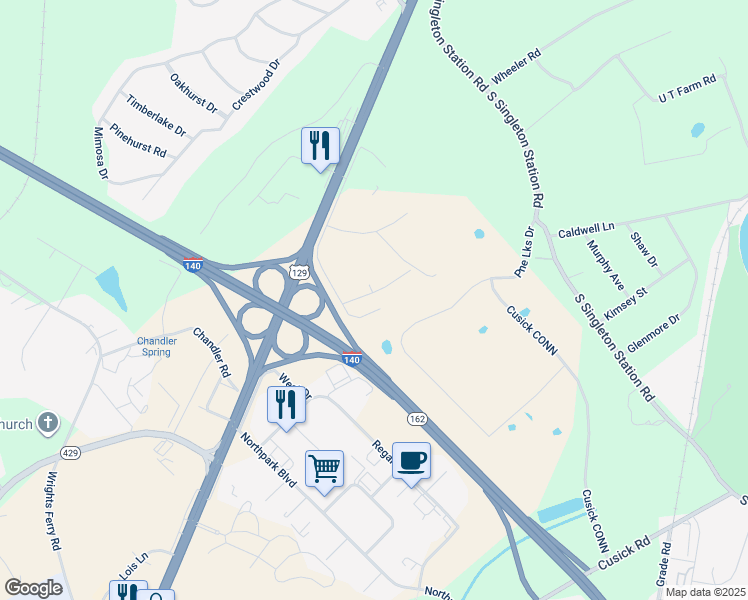 map of restaurants, bars, coffee shops, grocery stores, and more near 825 Mimosa Heights Drive in Louisville