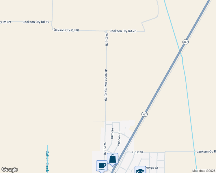 map of restaurants, bars, coffee shops, grocery stores, and more near 820 Jackson County Road 70 in Swifton