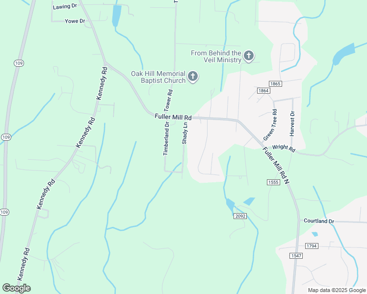 map of restaurants, bars, coffee shops, grocery stores, and more near Shady Lane in Thomasville