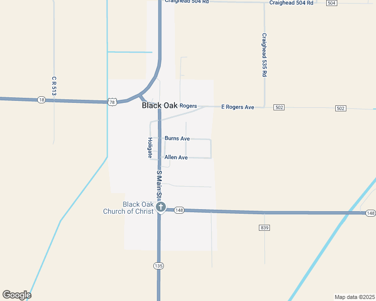map of restaurants, bars, coffee shops, grocery stores, and more near 100 Gregg in Black Oak