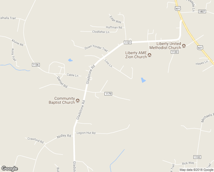 map of restaurants, bars, coffee shops, grocery stores, and more near 128 Hank Lesser Road in Mocksville