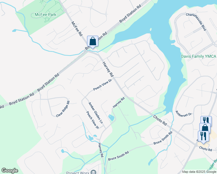 map of restaurants, bars, coffee shops, grocery stores, and more near 12804 Peach View Drive in Knoxville