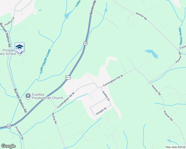 map of restaurants, bars, coffee shops, grocery stores, and more near 1502 Cunningham Road West in Seymour