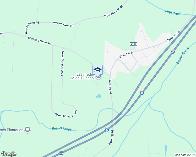 map of restaurants, bars, coffee shops, grocery stores, and more near 590 Chestnut Grove Road in Statesville