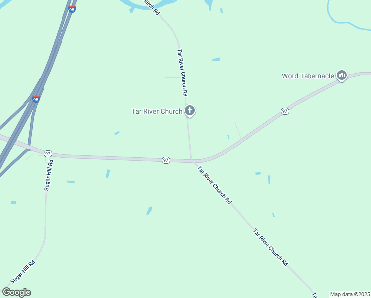 map of restaurants, bars, coffee shops, grocery stores, and more near 9102 Tar River Church Road in Wilson