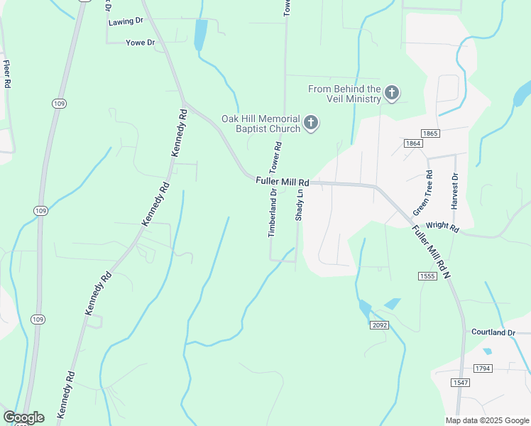 map of restaurants, bars, coffee shops, grocery stores, and more near Timberland Drive in Thomasville