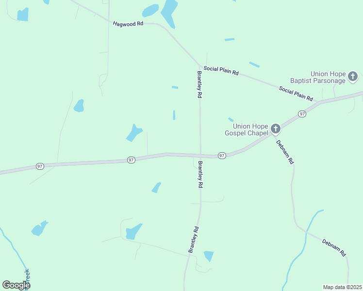 map of restaurants, bars, coffee shops, grocery stores, and more near 13675 Highway 97 in Zebulon