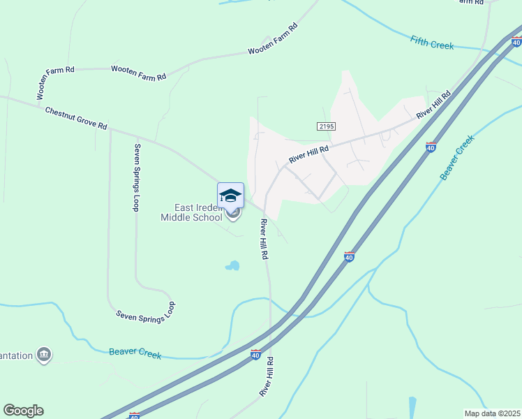map of restaurants, bars, coffee shops, grocery stores, and more near 590 Chestnut Grove Road in Statesville