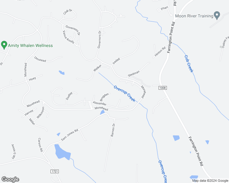 map of restaurants, bars, coffee shops, grocery stores, and more near 50027 Brogden in Chapel Hill