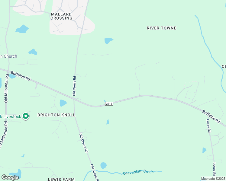 map of restaurants, bars, coffee shops, grocery stores, and more near 8209 Buffaloe Rd in Knightdale