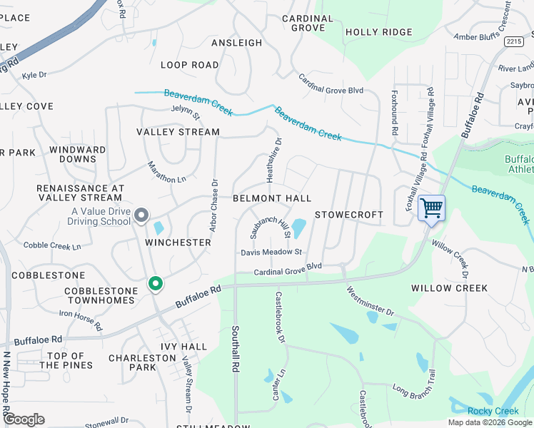 map of restaurants, bars, coffee shops, grocery stores, and more near 4420 Brintons Cottage Street in Raleigh