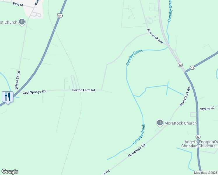 map of restaurants, bars, coffee shops, grocery stores, and more near 125 Sexton Farm Road in Plymouth