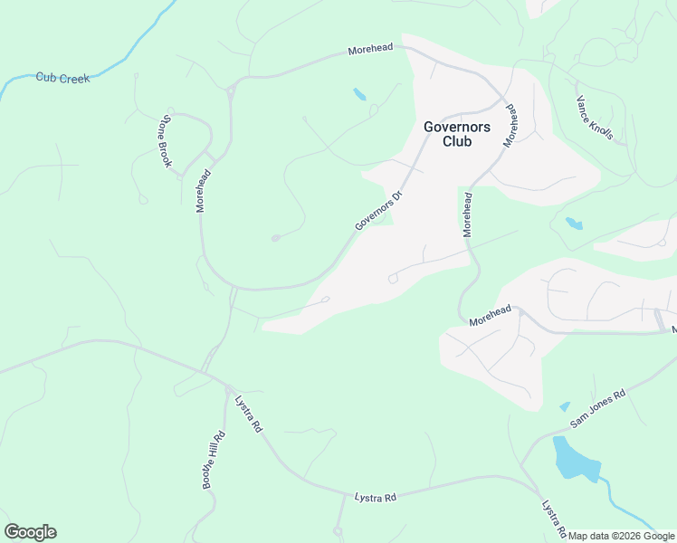 map of restaurants, bars, coffee shops, grocery stores, and more near 11417 Governors Drive in Chapel Hill