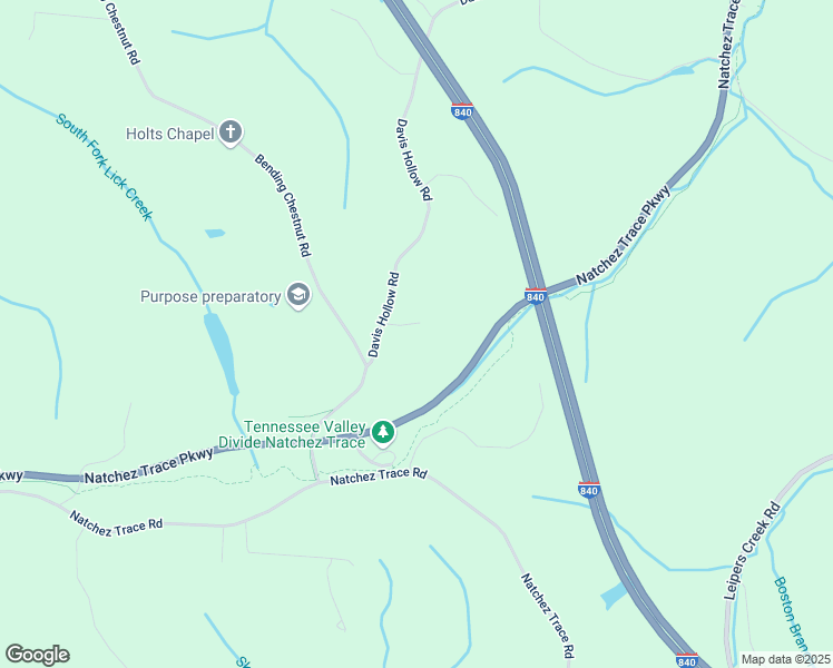 map of restaurants, bars, coffee shops, grocery stores, and more near 5981 Davis Hollow Road in Franklin