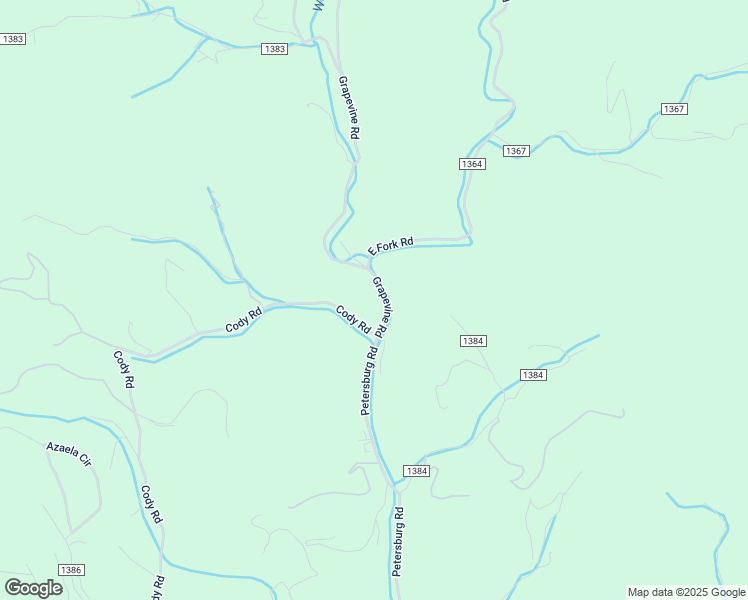map of restaurants, bars, coffee shops, grocery stores, and more near 1099 Petersburg Road in Marshall
