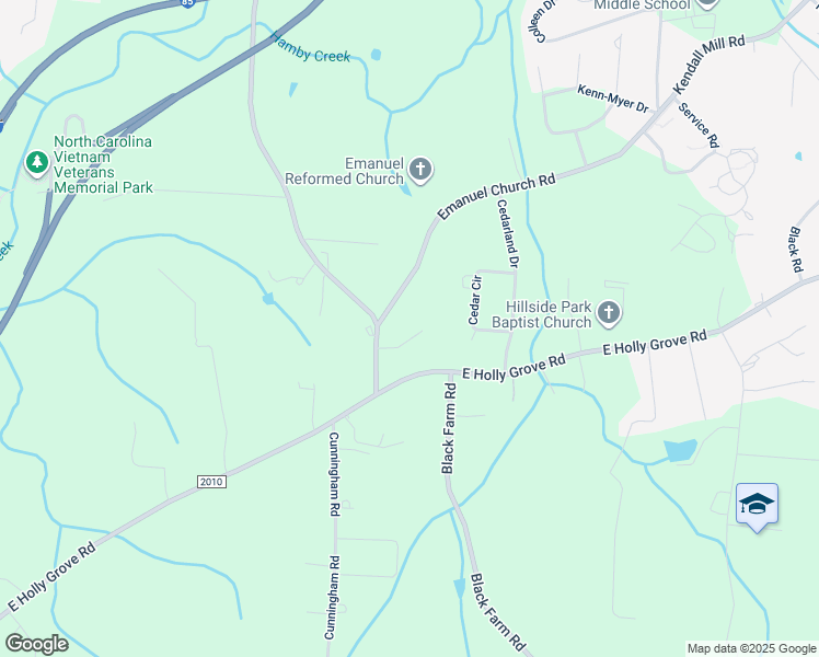 map of restaurants, bars, coffee shops, grocery stores, and more near 2671 Johnsontown Road in Thomasville