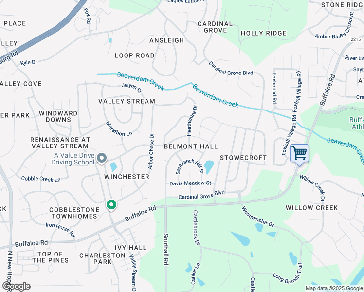 map of restaurants, bars, coffee shops, grocery stores, and more near 4413 Brintons Cottage Street in Raleigh
