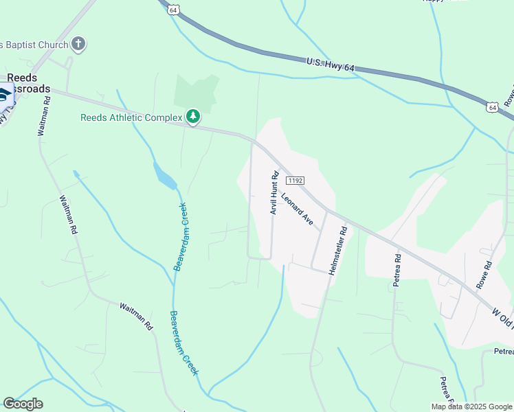 map of restaurants, bars, coffee shops, grocery stores, and more near 682 Arvil Hunt Road in Lexington