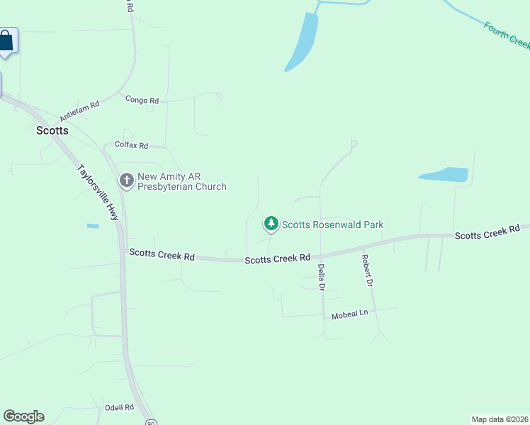 map of restaurants, bars, coffee shops, grocery stores, and more near 154 Forest Creek Drive in Statesville