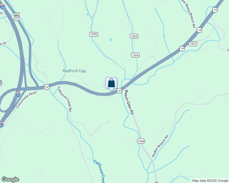 map of restaurants, bars, coffee shops, grocery stores, and more near 282 Eatmon Hill Drive in Mars Hill