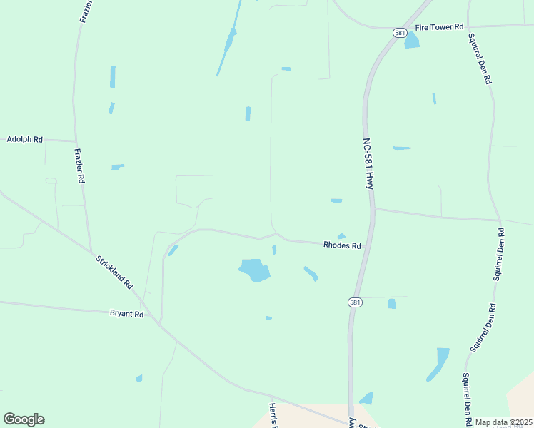 map of restaurants, bars, coffee shops, grocery stores, and more near 6520 Rhodes Road in Bailey