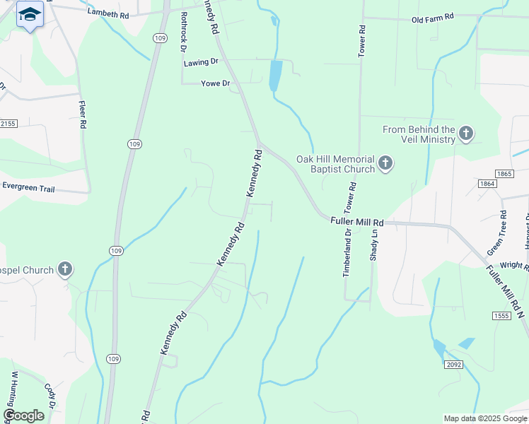 map of restaurants, bars, coffee shops, grocery stores, and more near 1263 Kennedy Road in Thomasville
