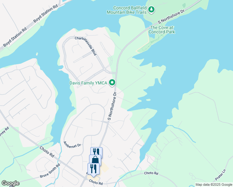 map of restaurants, bars, coffee shops, grocery stores, and more near 12100 Old Possum Valley Road in Knoxville