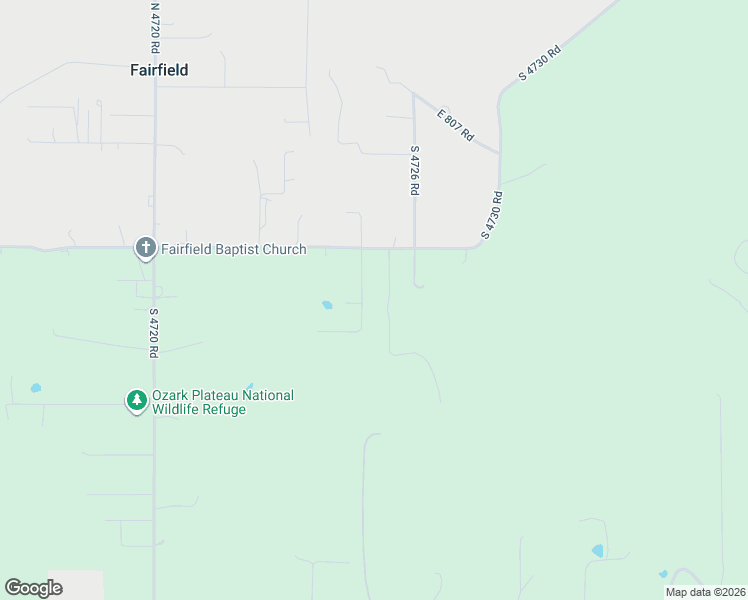 map of restaurants, bars, coffee shops, grocery stores, and more near 81135 South 4725 Road in Stilwell