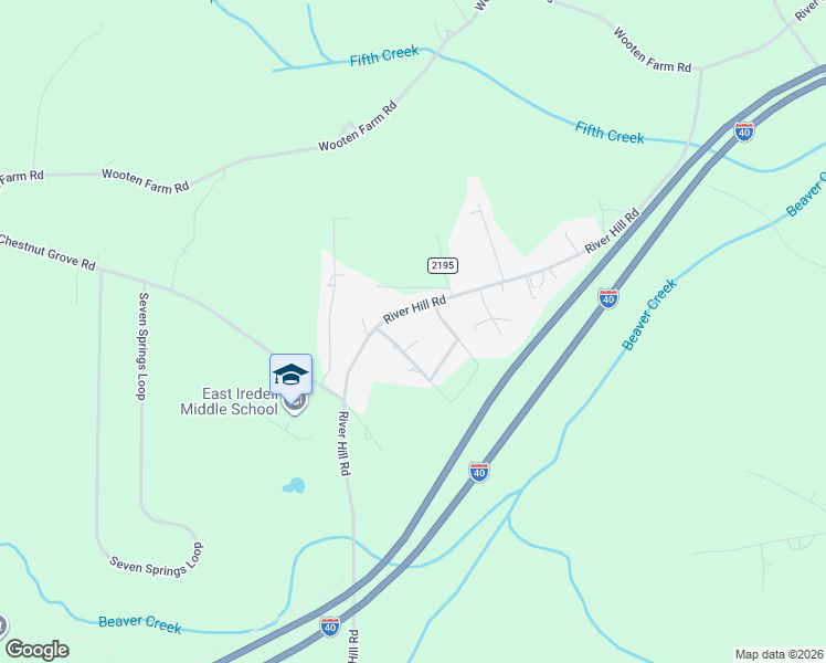 map of restaurants, bars, coffee shops, grocery stores, and more near 111 Imes Court in Statesville