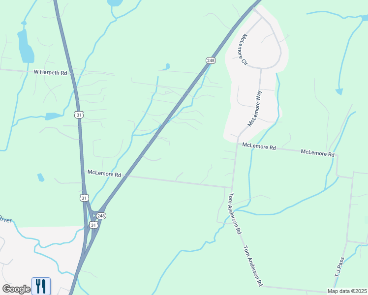 map of restaurants, bars, coffee shops, grocery stores, and more near 2639 Goose Creek Bypass in Franklin