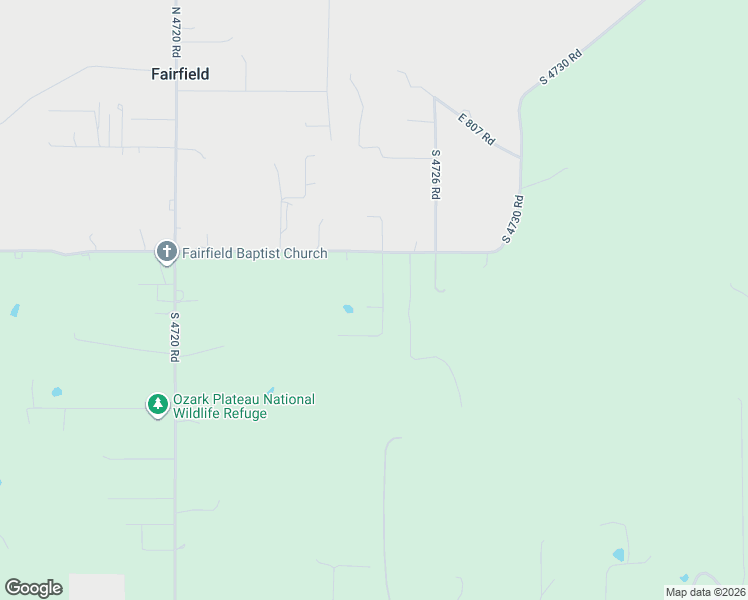 map of restaurants, bars, coffee shops, grocery stores, and more near 81135 South 4725 Road in Stilwell