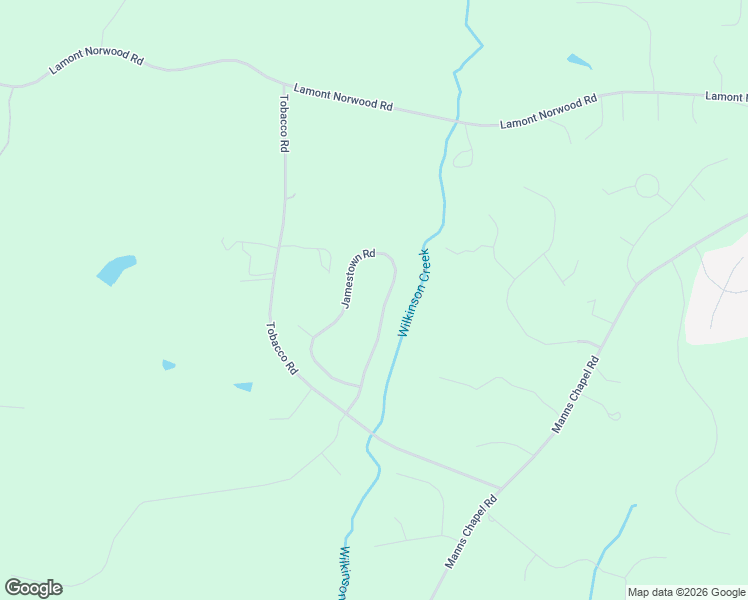 map of restaurants, bars, coffee shops, grocery stores, and more near 265 Jamestown Road in Pittsboro
