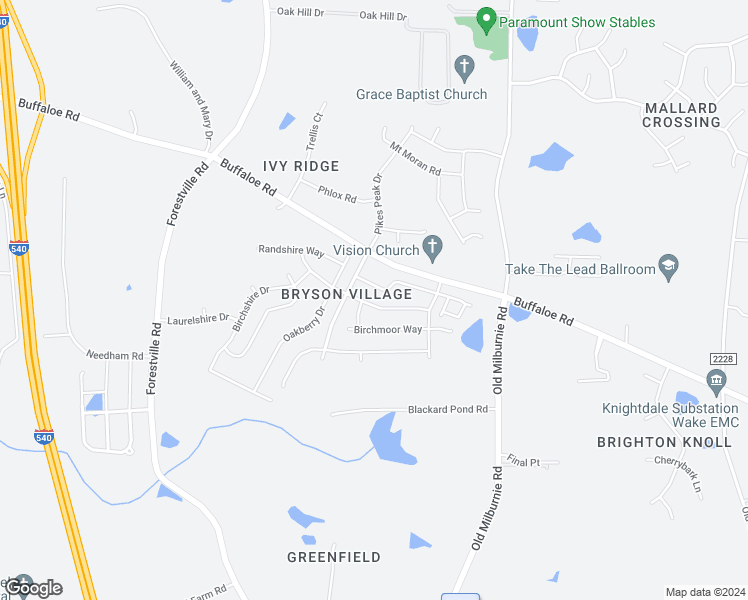map of restaurants, bars, coffee shops, grocery stores, and more near 7622 Mapleshire Drive in Raleigh